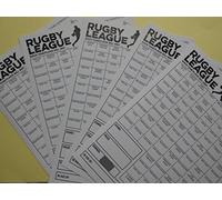 DWL RUGBY LEAGUE FUNDRAISING SCRATCH CARD= 100 SPACES X 10 CARDS - WHICH TEAM/PLAYER WILL WIN?