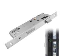 Dwlhap Stainless Steel Mortice Sash Lock, 92MM Center 35MM Backset Lock Body with Satin Nickel Frame, Mortice Deadlock for Internal and External Doors Home & Workplace Use Easy Installation