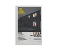 DWNYWS - Arctic Monkeys Favorite Poster Worst Nightmare Canvas Wall Art Painting Living Room Bedroom Gift Unframed Style 12x18 Inch (30x45cm)