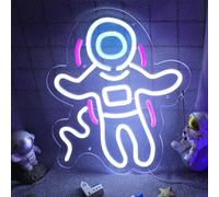DWOOKE Neon Signs,Astronaut Neon Lights for Wall Decor Dimmable LED Signs USB Powered Space Man Sign Light for Boy Bedroom Game Room Party Christmas Birthday Gift for Kids