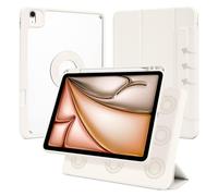 Dwopar Case for iPad Air 11 M3/M2 2025/2024, iPad Air 11/10.9 Inch 7th/6th/5th/4th Gen, iPad Pro 11 Inch 4th/3rd/2nd 2022/2021/2020 with Pencil Holder, Vertical Stand, Detachable Magnetic, White