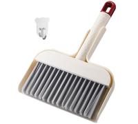 DWPVT Mini Broom and Dustpan Set - Compact Cleaning Kit for Home, Car, Camping, Pet Hair, Small Spaces & Travel | Durable Hand Broom Dustpan Combo | Portable Desk Broom Set with Brush and Hook