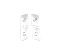 DWQDKPM Car Center Console Trim For Benz C E For Class For W204 For W212 Steering Wheel Button Door Unlock Memory Window Lift Sticker(E Model Silver)