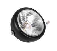 DWQDKPM Head Lamp 5.75 Inch Retro Headlights Modified Universal 12V High Low Beam Iron Shell Circular Motorcycle Front Motorcycle Light(A)