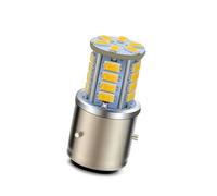 DWQDKPM Head Lamp For BA21D LED Motorcycle Moped Scooter HeadLight Bulb 5730SMD DC 6V-30V 12V 24V Lemon Yellow High Low Beam Front Motorcycle Light(1Piece)