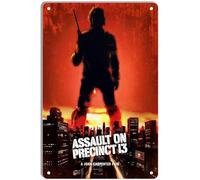DWQUIX Metal Tin Sign Assault On Precinct 13 Minimal Movie Posters for Home Theater Decor and Retro Wall Art 8x12 Inch