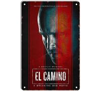 DWQUIX Metal Tin Sign el camino breaking bad Classic Movie Posters for Home Theater Decor and Retro Wall Art 8x12 Inch
