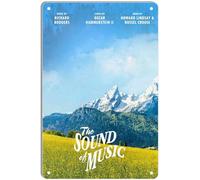 DWQUIX Metal Tin Sign The Sound Of Music Classic Movie Posters for Home Theater Decor and Retro Wall Art 8x12 Inch