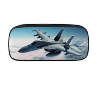 Dwrepo Aircraft Fighter Jets Pencil Bag Portable Pencil Pouch Big Capacity Pen Case Makeup Bag for Adults Office Gifts, Aircraft Fighter Jets, One size, Pencil Bag