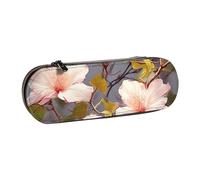 Dwrepo Leather Pencil Case Zipper Pencil Holder Vine flower Pencil Bag Cute Pencil Pouch for Women Men Pencil Pouch Travel Makeup Bag Coin Pouch for Work Office, Black, One Size
