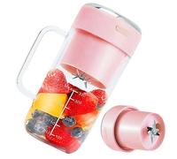 Dwrunyihan Portable Blender Shakes and Smoothies Personal Blender 14 oz Easy to Clean,Fit Kitchen/Gym/Travel/Office, BPA-Free for Powerful Blending Performance,Pink