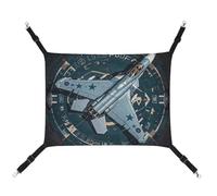 DWTJKMS Air Force Fighter Jet Cat Hammock Soft Sleeping Hammocks Adjustable Pet Hammock All Season Use for Cats, Ferret, Puppy, Rabbits, Small Animals (Classical)