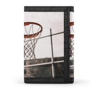 DWTJKMS Basketball Shot Wallet Minimalist Mens Slim Trifold Wallets Modern Fashion Wallets Anti-Theft Wallet Holds Cards And Cash