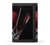 DWTJKMS Basketball Wallet Minimalist Mens Slim Trifold Wallets Modern Fashion Wallets Anti-Theft Wallet Holds Cards And Cash