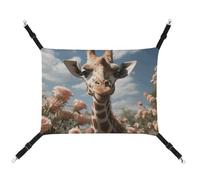 DWTJKMS Beautiful Giraffe Cat Hammock Soft Sleeping Hammocks Adjustable Pet Hammock All Season Use for Cats, Ferret, Puppy, Rabbits, Small Animals (Classical)