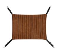DWTJKMS Brown Wood Pattern Cat Hammock Soft Sleeping Hammocks Adjustable Pet Hammock All Season Use for Cats, Ferret, Puppy, Rabbits, Small Animals (Classical)