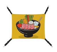 DWTJKMS Cartoon Hotpot Doodle Cat Hammock Soft Sleeping Hammocks Adjustable Pet Hammock All Season Use for Cats, Ferret, Puppy, Rabbits, Small Animals (Classical)