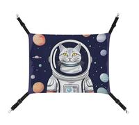 DWTJKMS Cat in Spacess Cat Hammock Soft Sleeping Hammocks Adjustable Pet Hammock All Season Use for Cats, Ferret, Puppy, Rabbits, Small Animals (Classical)