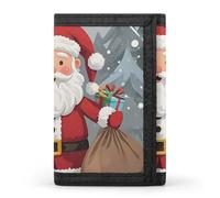 DWTJKMS Christmas Traditional Gnome Wallet Minimalist Mens Slim Trifold Wallets Modern Fashion Wallets Anti-Theft Wallet Holds Cards And Cash