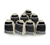 DWTJKMS Classic Movie Clapboard Black Gift Pouches 8PCS Portable Small Drawstring Storage Bags Pouches Reusable Cotton Linen Bunches Pocket For Wedding, Travel, Office, Workout (Unisex)