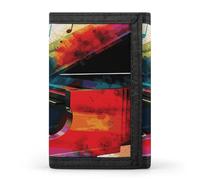 DWTJKMS Colorful Piano Keyboard Music Wallet Minimalist Mens Slim Trifold Wallets Modern Fashion Wallets Anti-Theft Wallet Holds Cards And Cash