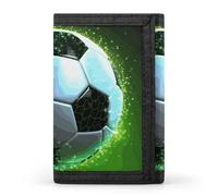 DWTJKMS Cool Soccer Ball Wallet Minimalist Mens Slim Trifold Wallets Modern Fashion Wallets Anti-Theft Wallet Holds Cards And Cash