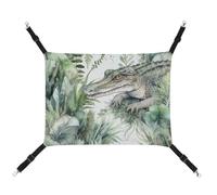 DWTJKMS Crocodile Green Cat Hammock Soft Sleeping Hammocks Adjustable Pet Hammock All Season Use for Cats, Ferret, Puppy, Rabbits, Small Animals (Classical)