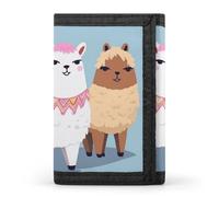 DWTJKMS Cute Alpacas Wallet Minimalist Mens Slim Trifold Wallets Modern Fashion Wallets Anti-Theft Wallet Holds Cards And Cash