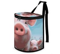 DWTJKMS Cute Animal Family Car Trash Can with Lid Large Capacity Hanging Auto Trash Bin Leak-Proof Waterproof Trash Bin Cars Must Haves Interior Accessories