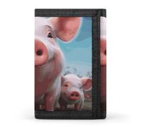 DWTJKMS Cute Animal Family Wallet Minimalist Mens Slim Trifold Wallets Modern Fashion Wallets Anti-Theft Wallet Holds Cards And Cash
