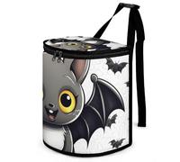 DWTJKMS Cute Bat Car Trash Can with Lid Large Capacity Hanging Auto Trash Bin Leak-Proof Waterproof Trash Bin Cars Must Haves Interior Accessories
