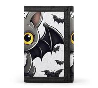 DWTJKMS Cute Bat Wallet Minimalist Mens Slim Trifold Wallets Modern Fashion Wallets Anti-Theft Wallet Holds Cards And Cash