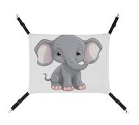 DWTJKMS Cute Cartoon Elephant Cat Hammock Soft Sleeping Hammocks Adjustable Pet Hammock All Season Use for Cats, Ferret, Puppy, Rabbits, Small Animals (Classical)