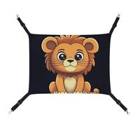 DWTJKMS Cute Cartoon Lion Cat Hammock Soft Sleeping Hammocks Adjustable Pet Hammock All Season Use for Cats, Ferret, Puppy, Rabbits, Small Animals (Classical)