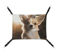 DWTJKMS Cute Chihuahua Cat Hammock Soft Sleeping Hammocks Adjustable Pet Hammock All Season Use for Cats, Ferret, Puppy, Rabbits, Small Animals (Classical)