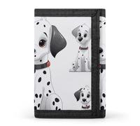 DWTJKMS Cute Dalmatian Wallet Minimalist Mens Slim Trifold Wallets Modern Fashion Wallets Anti-Theft Wallet Holds Cards And Cash