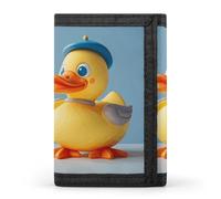 DWTJKMS Cute Diorama Duck Wallet Minimalist Mens Slim Trifold Wallets Modern Fashion Wallets Anti-Theft Wallet Holds Cards And Cash