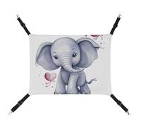 DWTJKMS Cute Elephant Cat Hammock Soft Sleeping Hammocks Adjustable Pet Hammock All Season Use for Cats, Ferret, Puppy, Rabbits, Small Animals (Classical)