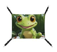 DWTJKMS Cute Frog Cat Hammock Soft Sleeping Hammocks Adjustable Pet Hammock All Season Use for Cats, Ferret, Puppy, Rabbits, Small Animals (Classical)