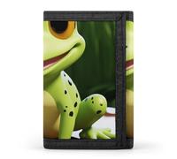 DWTJKMS Cute Frog Wallet Minimalist Mens Slim Trifold Wallets Modern Fashion Wallets Anti-Theft Wallet Holds Cards And Cash