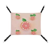 DWTJKMS Cute Grapefruit Cat Hammock Soft Sleeping Hammocks Adjustable Pet Hammock All Season Use for Cats, Ferret, Puppy, Rabbits, Small Animals (Classical)