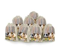 DWTJKMS Cute GuineaPig Gift Pouches 8PCS Portable Small Drawstring Storage Bags Pouches Reusable Cotton Linen Bunches Pocket For Wedding, Travel, Office, Workout (Unisex)