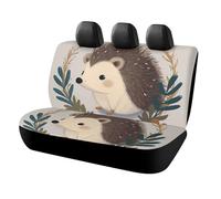 DWTJKMS Cute Little Hedgehog Car Seat Cover, Car Non-Slip Protector for Back Seat, Durable Scratch Proof Universal Size Auto Seats Cover Fits Cars, Trucks and SUVs