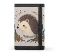 DWTJKMS Cute Little Hedgehog Wallet Minimalist Mens Slim Trifold Wallets Modern Fashion Wallets Anti-Theft Wallet Holds Cards And Cash