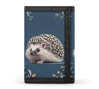 DWTJKMS Cute Little Hedgehog Wallet Minimalist Mens Slim Trifold Wallets Modern Fashion Wallets Anti-Theft Wallet Holds Cards And Cash