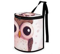 DWTJKMS Cute Owl Car Trash Can with Lid Large Capacity Hanging Auto Trash Bin Leak-Proof Waterproof Trash Bin Cars Must Haves Interior Accessories