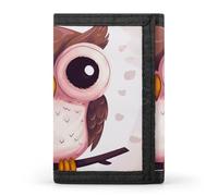 DWTJKMS Cute Owl Wallet Minimalist Mens Slim Trifold Wallets Modern Fashion Wallets Anti-Theft Wallet Holds Cards And Cash