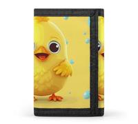 DWTJKMS Cute Yellow Chicken Wallet Minimalist Mens Slim Trifold Wallets Modern Fashion Wallets Anti-Theft Wallet Holds Cards And Cash