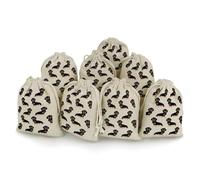DWTJKMS Dachshund Weiner Pet Dogs Gift Pouches 8PCS Portable Small Drawstring Storage Bags Pouches Reusable Cotton Linen Bunches Pocket For Wedding, Travel, Office, Workout (Unisex)
