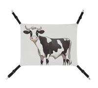 DWTJKMS Dairy Cow Cat Hammock Soft Sleeping Hammocks Adjustable Pet Hammock All Season Use for Cats, Ferret, Puppy, Rabbits, Small Animals (Classical)